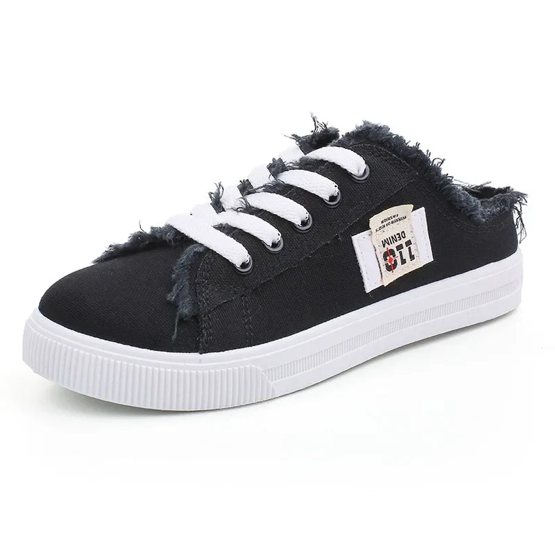 2025 Women’s White Canvas Sneakers