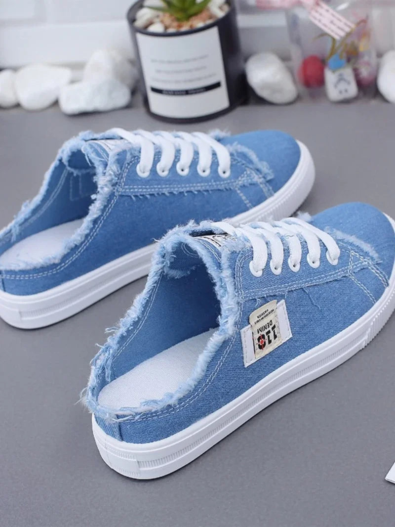 2025 Women’s White Canvas Sneakers